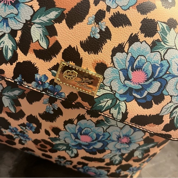 Luv Betsey Zooey Ocelot Floral Backpack - Picture 14 of 15